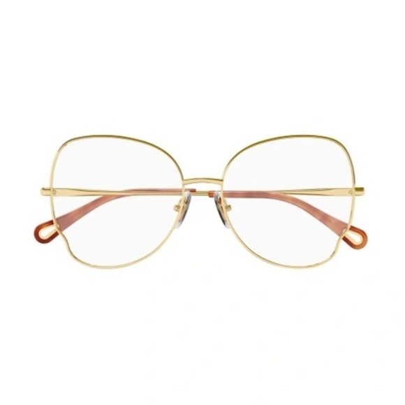 NEW CHLOE EYEGLASSES GOLD WOMEN EYEWEAR CHLOE CH0098O 005 - Picture 2 of 3